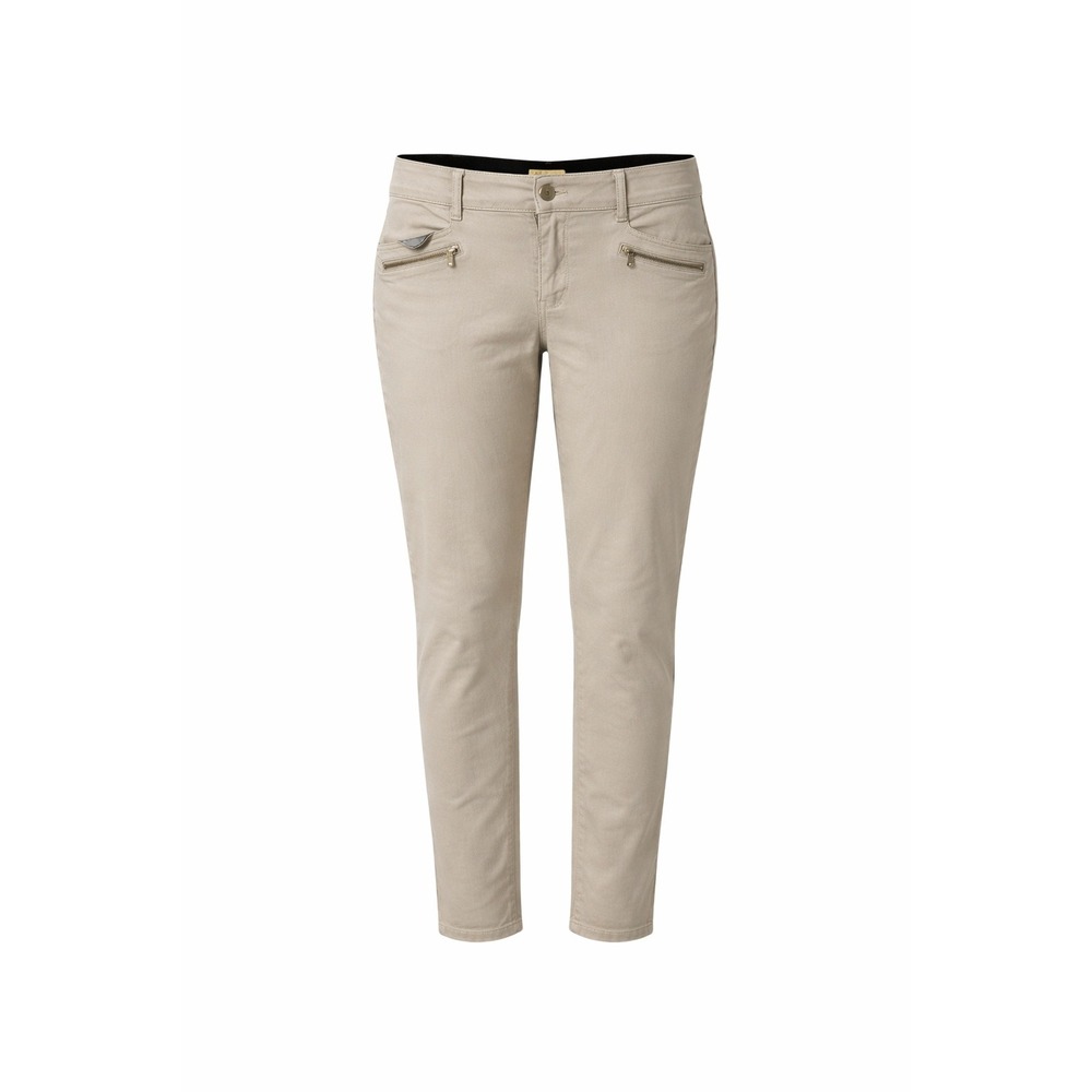 Democracy Ab Technology Slim Pants Womens 14 Beige Stretch Twill Khaki Ankle